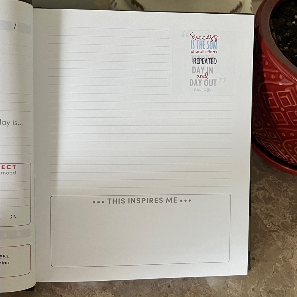 16 Week Fitness Tracking Gratitude Journal NWT NEW YEAR GOALS Health Inspiration - Picture 7 of 12